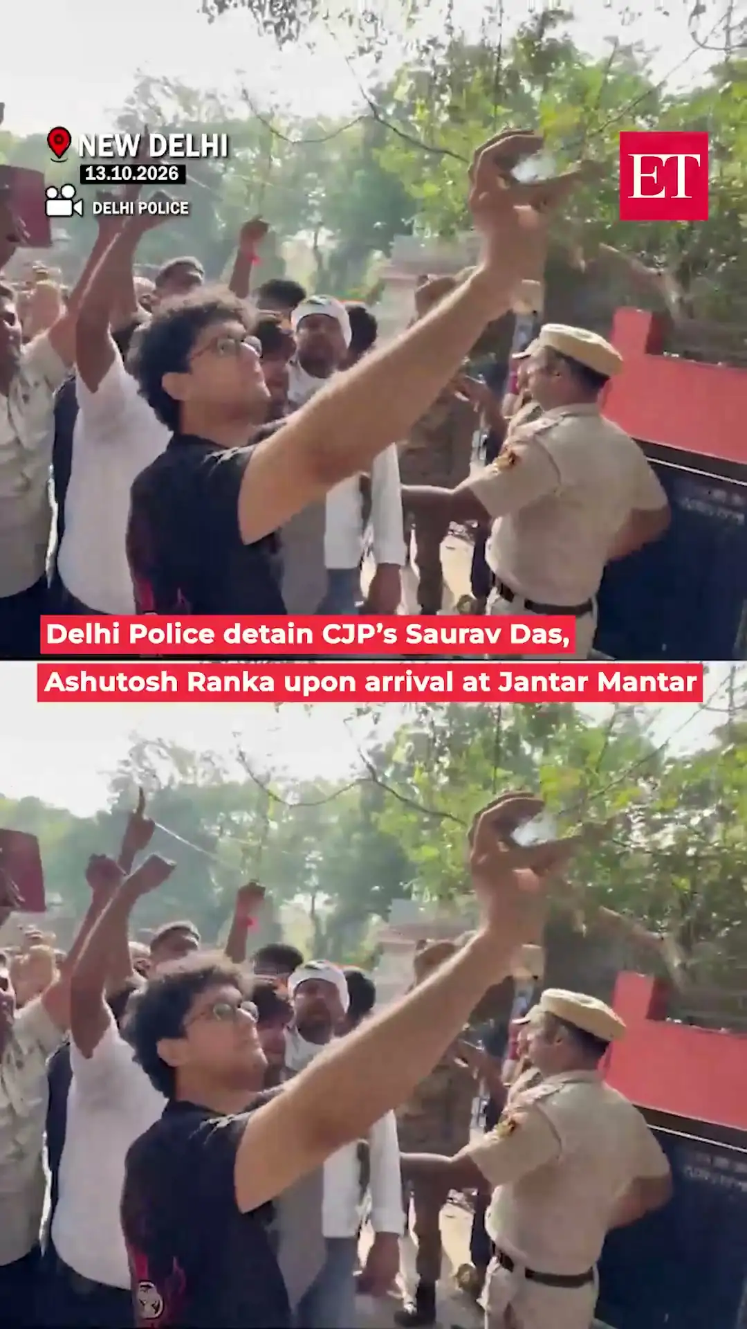 Delhi Police detain CJP’s Saurav Das, Ashutosh Ranka upon arrival at Jantar Mantar 