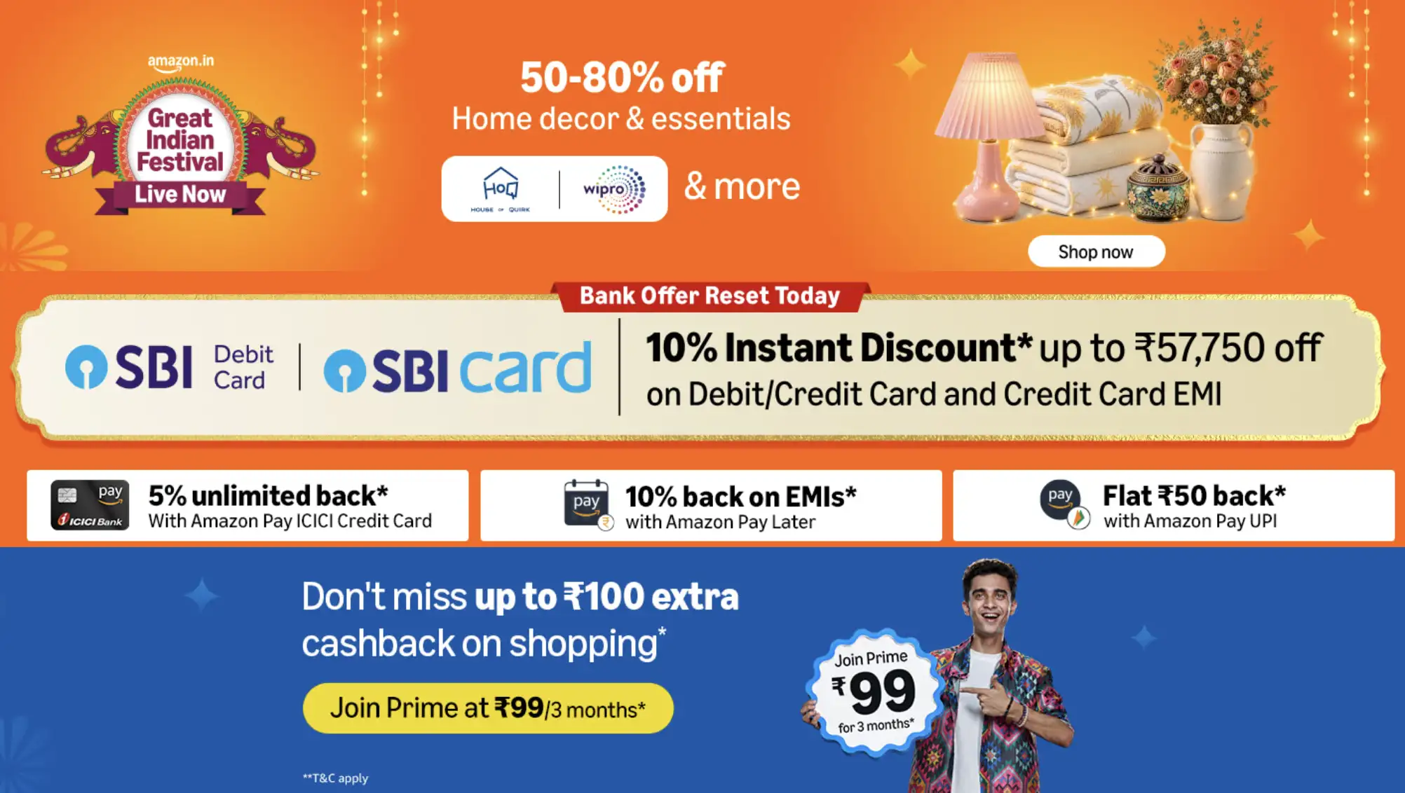 Image for AmazonGreatIndianFestival2026-HomeDecorDeals