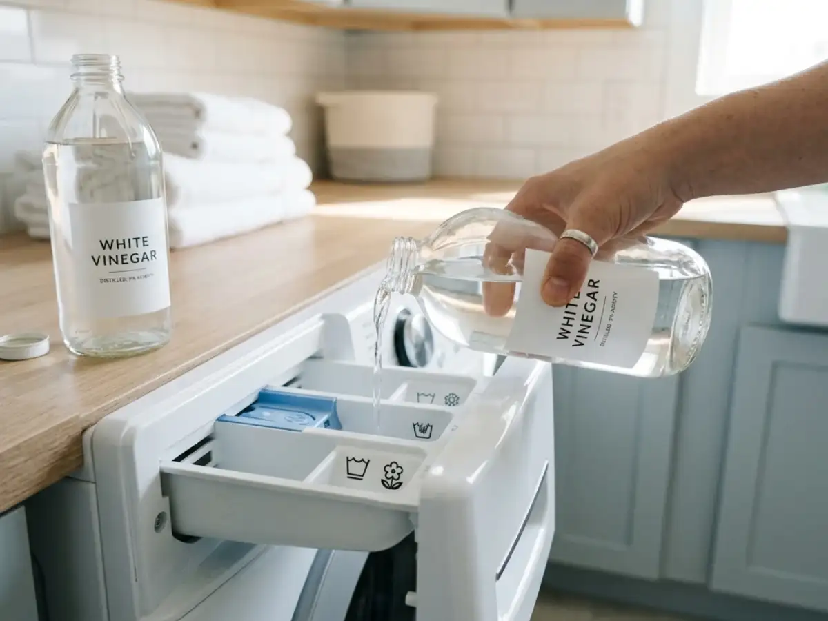 White vinegar washing machine cleaning hack: How much to use, when to avoid it and safety tips to know 