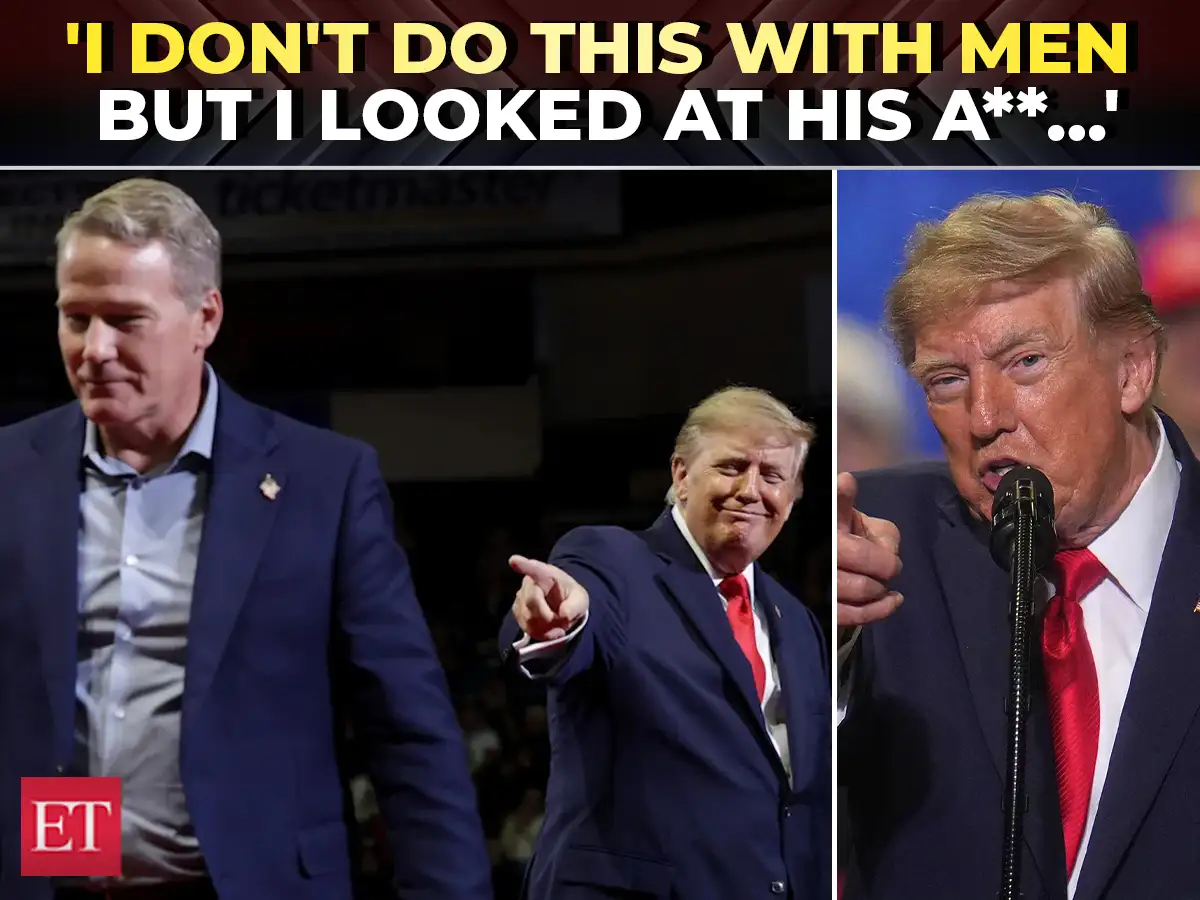 ‘I looked at his a** &amp; at the whole…’: Trump’s bizarre Jon Husted compliment cracks up Ohio crowd 