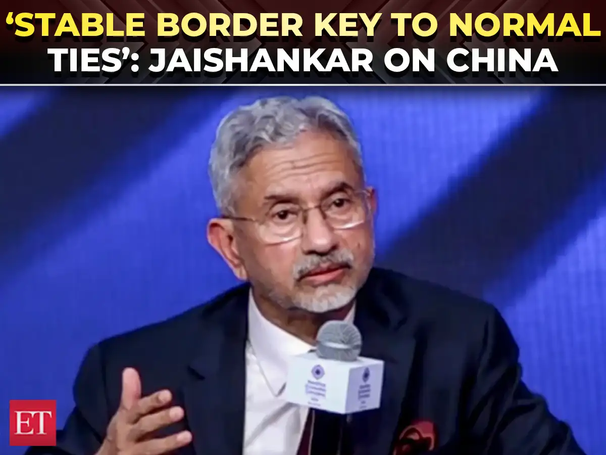 'Boundary has to be stable': EAM Jaishankar sets out India's stand on China ties; economic issues 