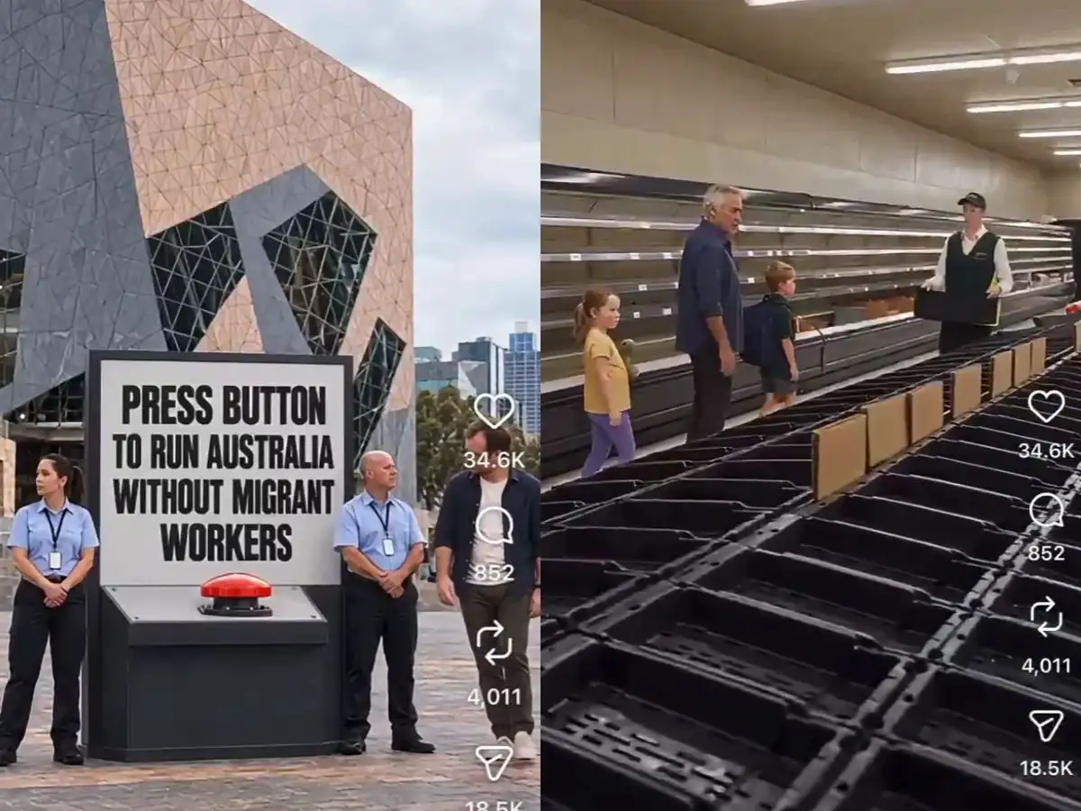 Australia without migrants! Hotel association posts an apocalyptic video showing how the country will look without foreign worker from empty sheleves at supermarket to no coffee 