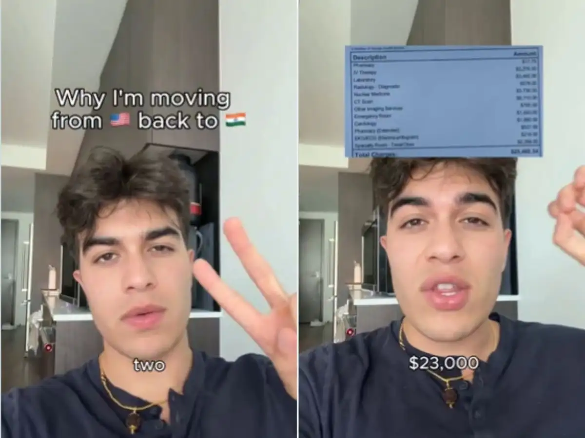 'America punishes you for being sick': Foreigner explains why he is moving back to India from US in a viral video