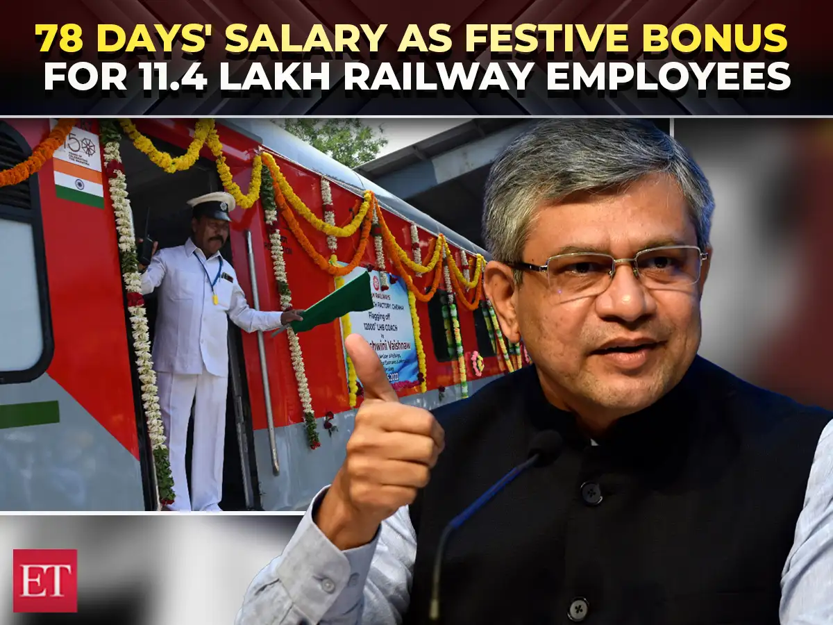 Cabinet announces Diwali bonus for railway employees, approves Rs 2,009 crore payout 