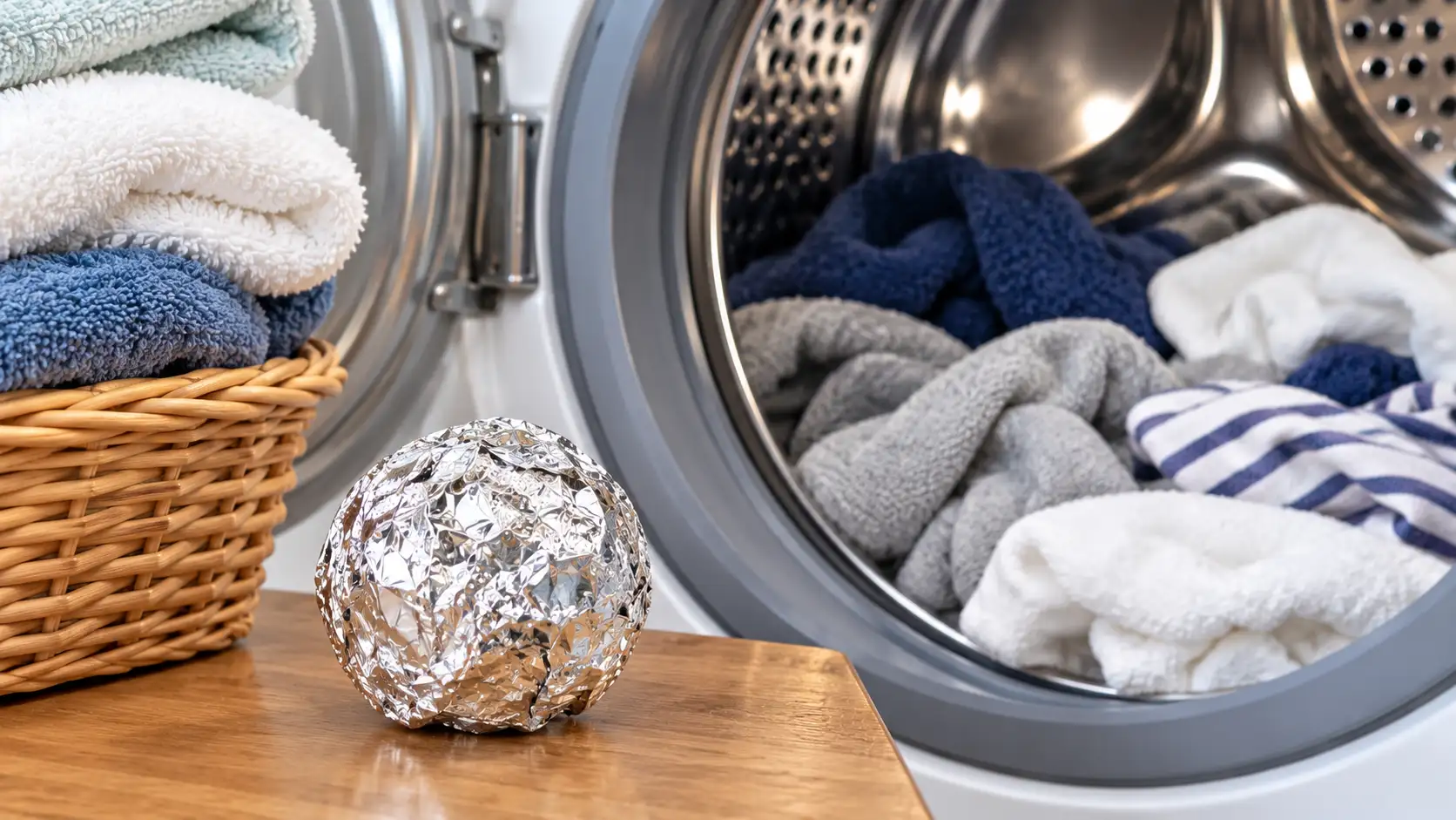 laundry: Does putting an aluminium foil ball in the washing machine ...