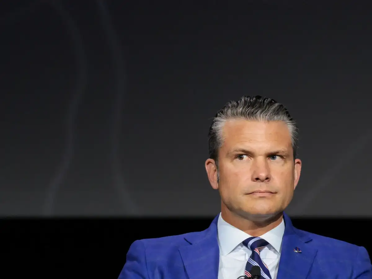 Hegseth vows to stop Iran getting nuclear weapons as anti-war protesters disrupt speech 