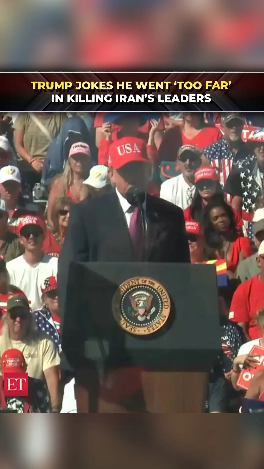 ‘I made Iran promise not to kill any more leaders’: Trump's war remark at Arizona rally 