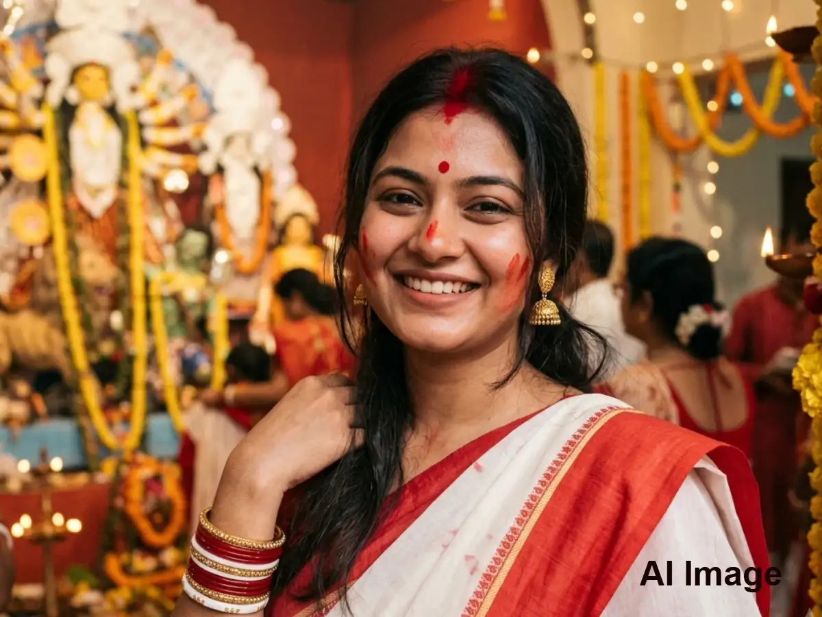 Durga Puja look AI prompts: 6+ Gemini AI &amp; ChatGPT prompts to transform your photo for Instagram and WhatsApp status 