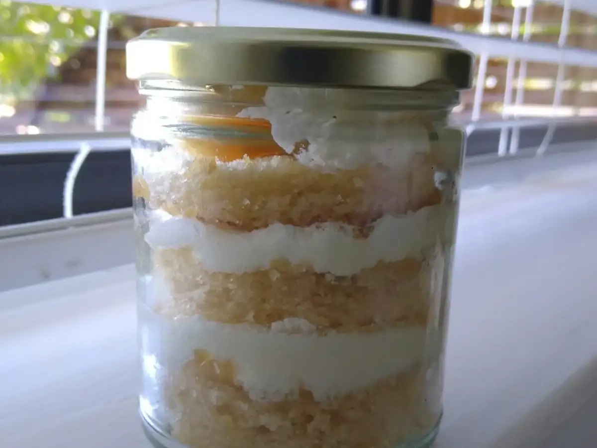 Cake baked inside a sealed canning jar may look like a clever shelf ...
