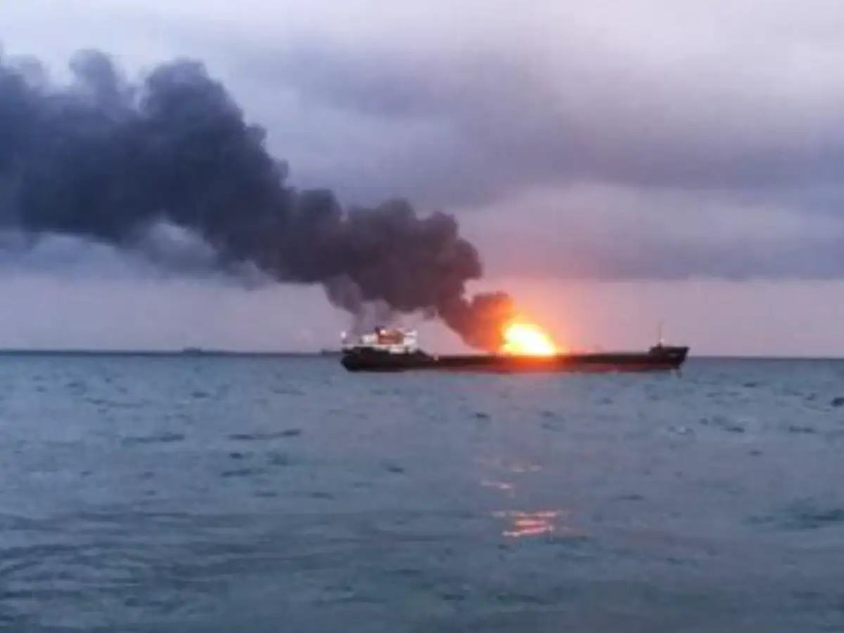 US Iran war: Tehran says oil tanker on fire in Strait of Hormuz 