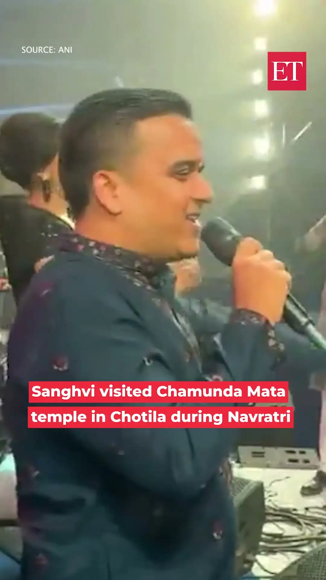 Gujarat Dy CM Harsh Sanghavi plays Garba, sings during Navratri event at Chotila hill 