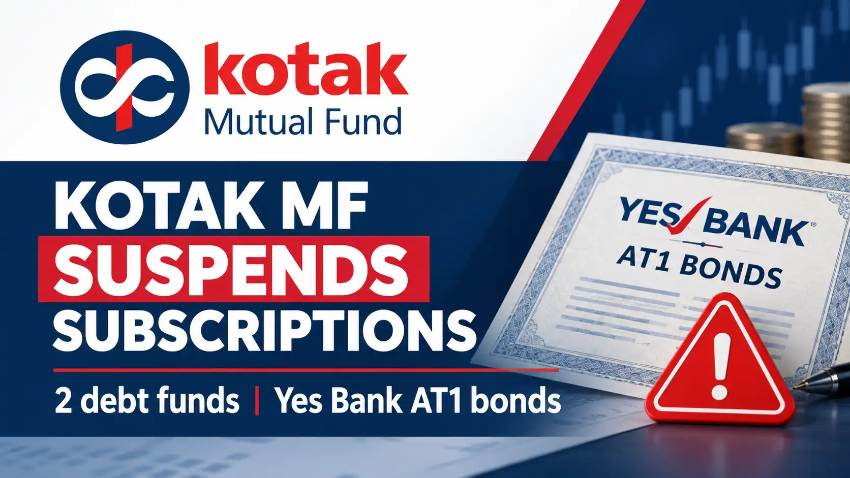 Kotak MF suspends subscriptions in two debt funds holding Yes Bank AT1 bonds