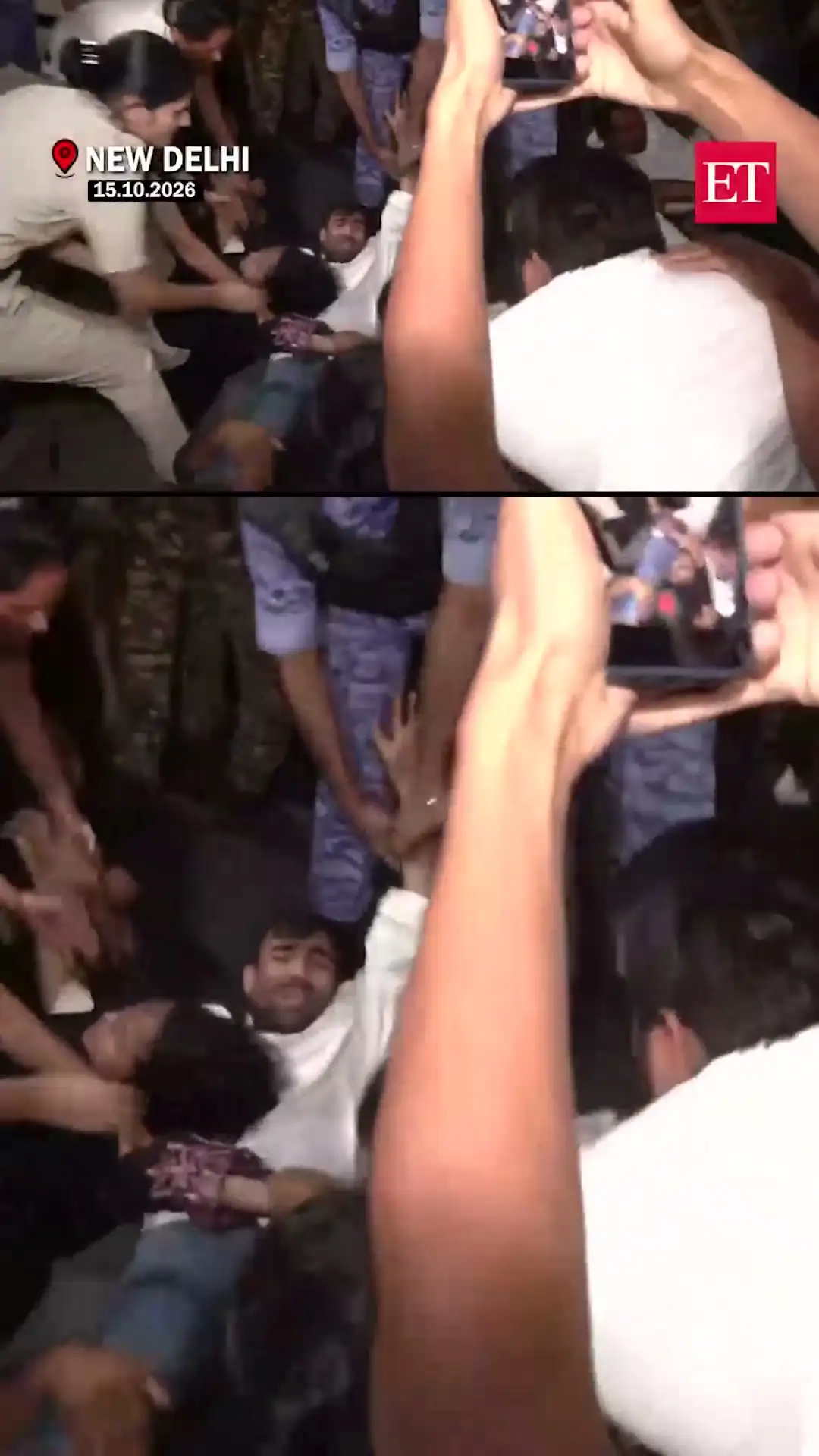 NSUI stages protest outside Parliament Street police station over assault case FIR 