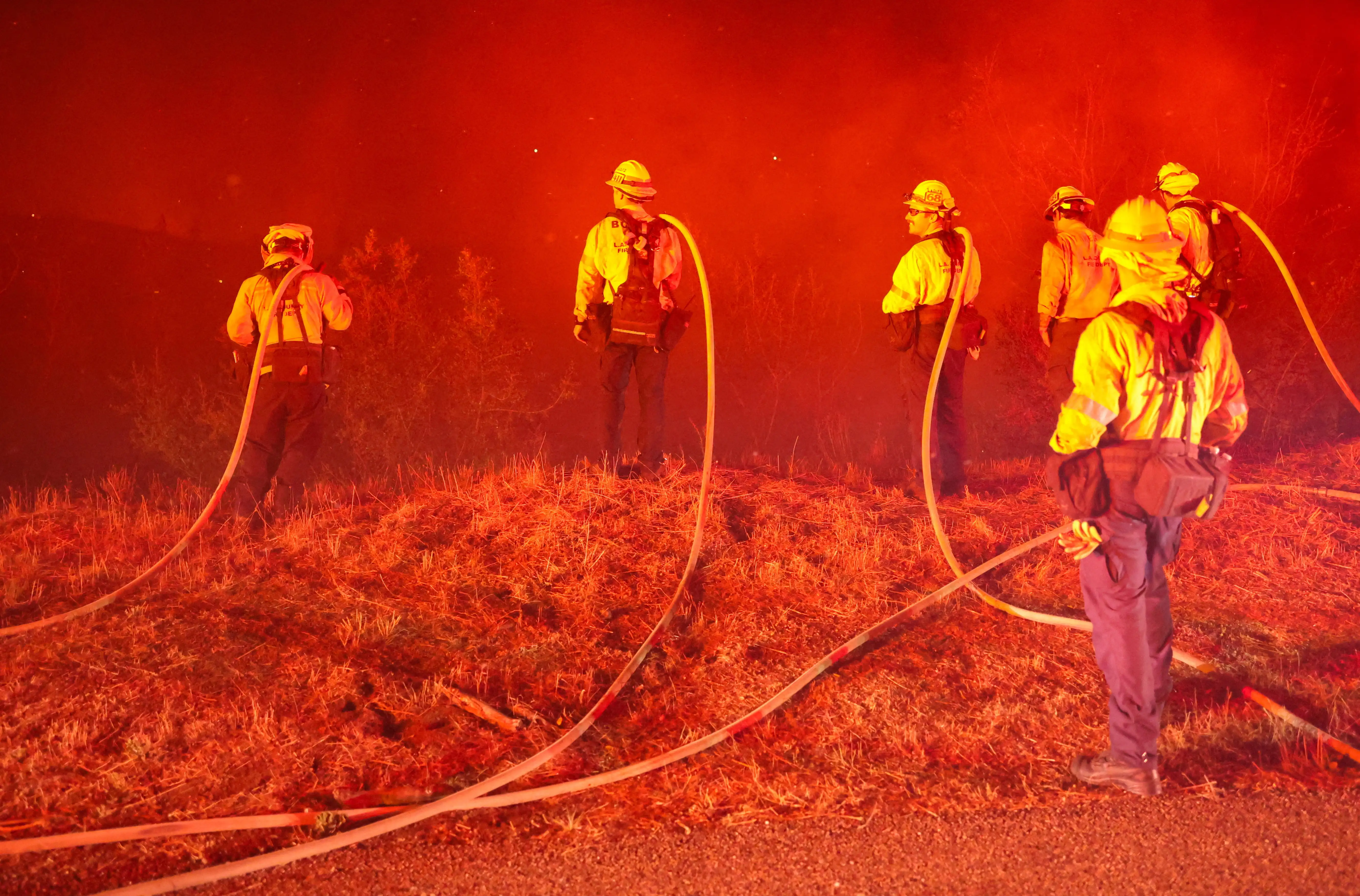 Bryson Fire burns near Malibu