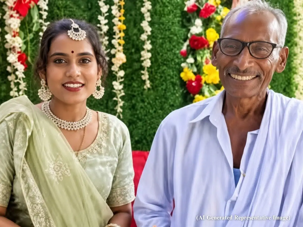 '45-year age gap doesn't matter': 75-year-old UP man  engaged to 30-year-old influencer after making reels together;  wedding planned after Navratri 