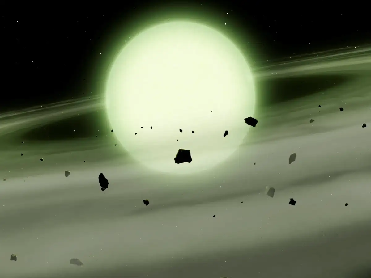 Green star discovery: Why astronomers are calling this strange cosmic object a ‘zombie’ after it began consuming planetary debris 