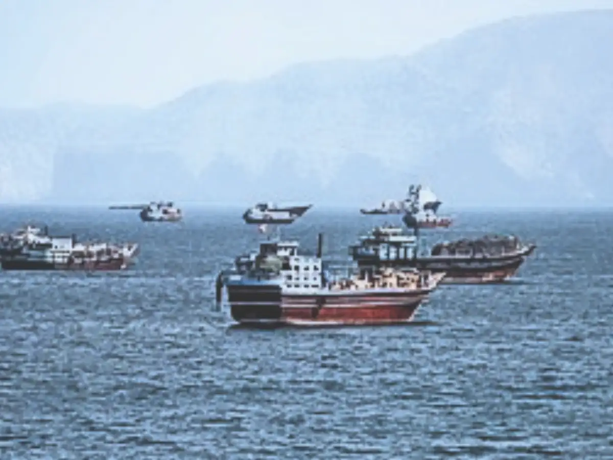 Oil tanker on fire after hitting mine in Hormuz: Iran's Guards 