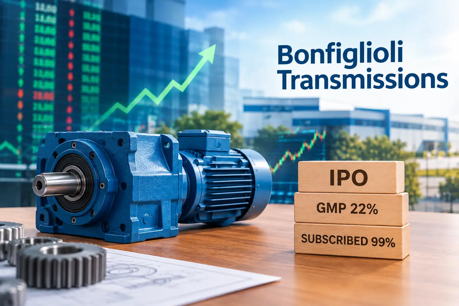 Bonfiglioli Transmissions IPO Day 3: GMP at 22%, issue subscribed 99%; Should you apply?