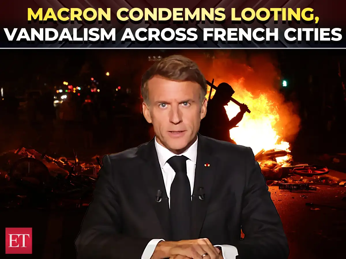'Nothing justifies it, nothing excuses it..': Macron condemns shocking violence scenes across France 
