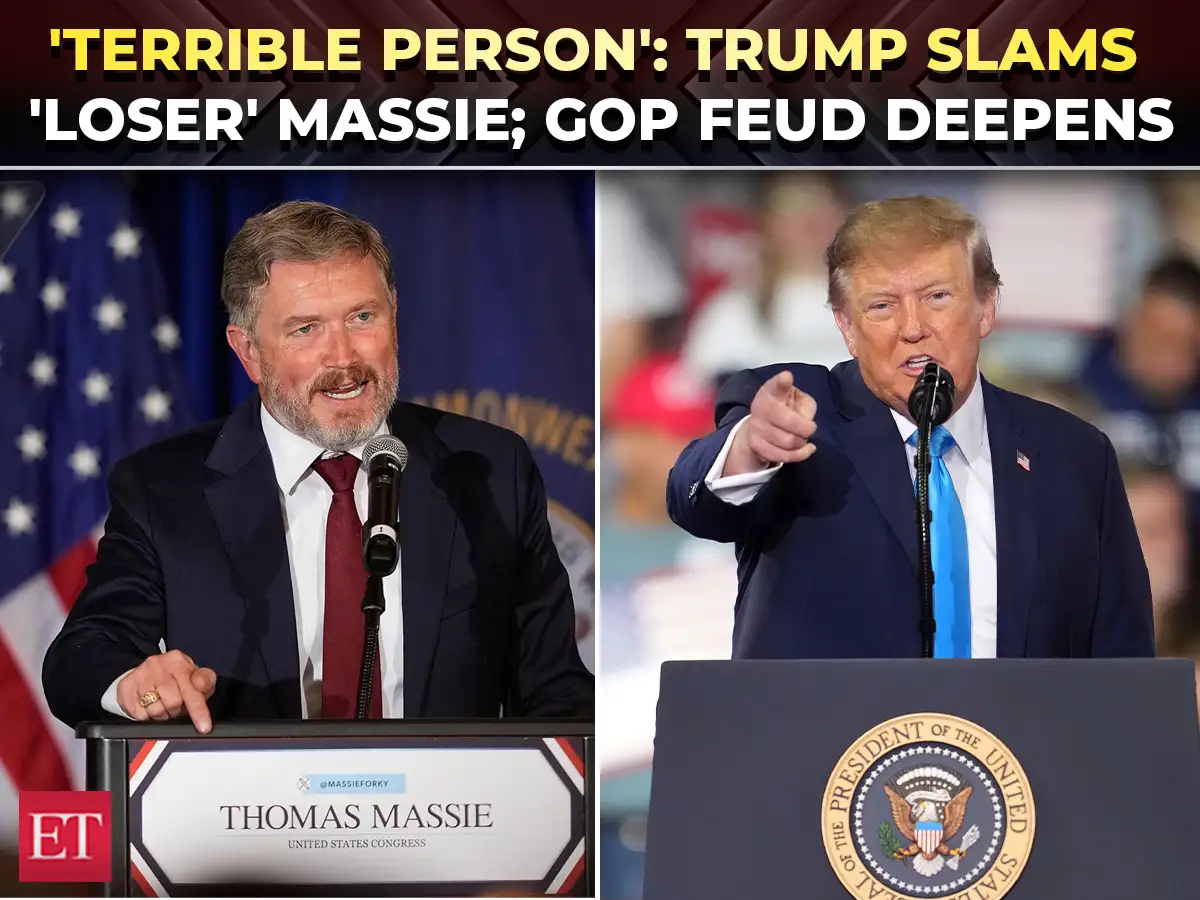 'He's the worst… no, he's a terrible guy': Trump goes after Massie again, calls him 'a loser' 