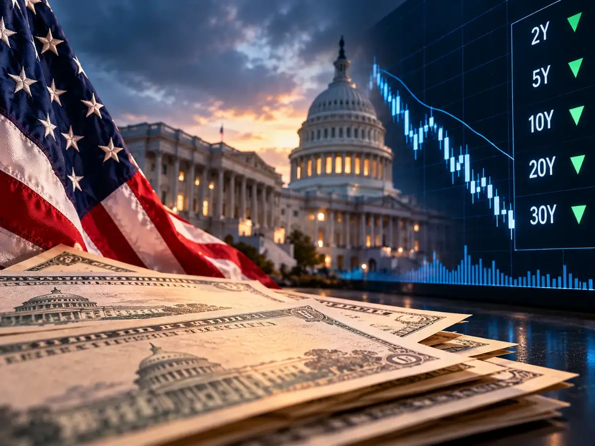 US Treasury yields slip as AI concerns boost safe haven demand ahead of 20 year auction
