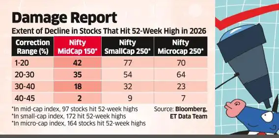 Midcaps enter correction as sell-off deepens<br>