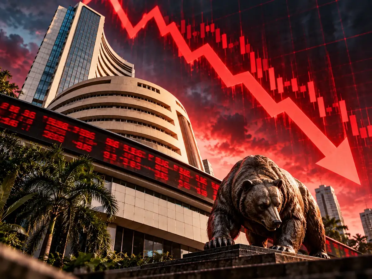Why is market falling today? Sensex drops 600 points, Nifty below 22,600. Key factors behind Rs 5 lakh crore rout