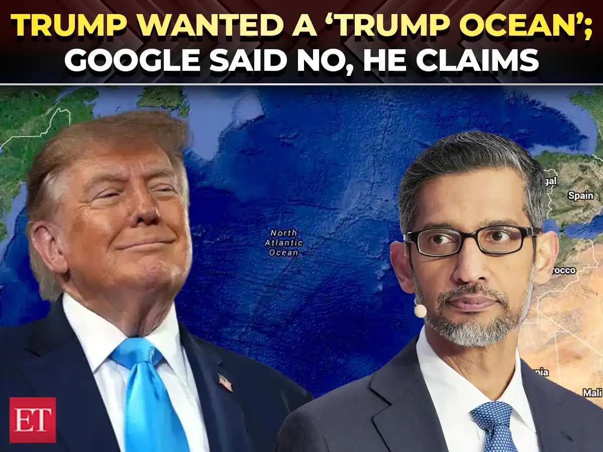 'No, no... I’m not doing it sir': Google CEO Pichai declines Trump’s Atlantic Ocean renaming request 
