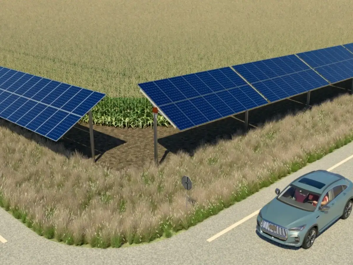 Plot Layout Solar Panel Innovative Agrivoltaics at Purdue: Maximizing Corn and Soybean Yields ...