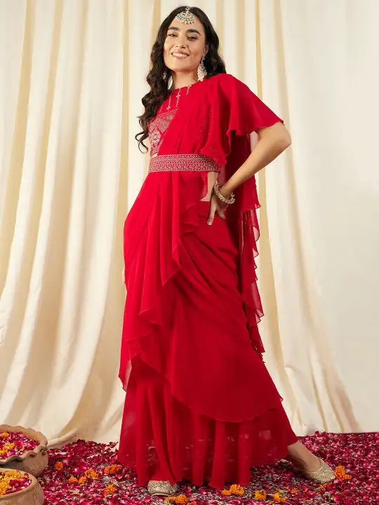 Image for MABISHbySonalJain-Pre-DrapedGeorgetteSaree