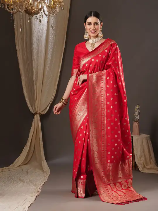 Image for Anouk-FloralZariBanarasiSaree