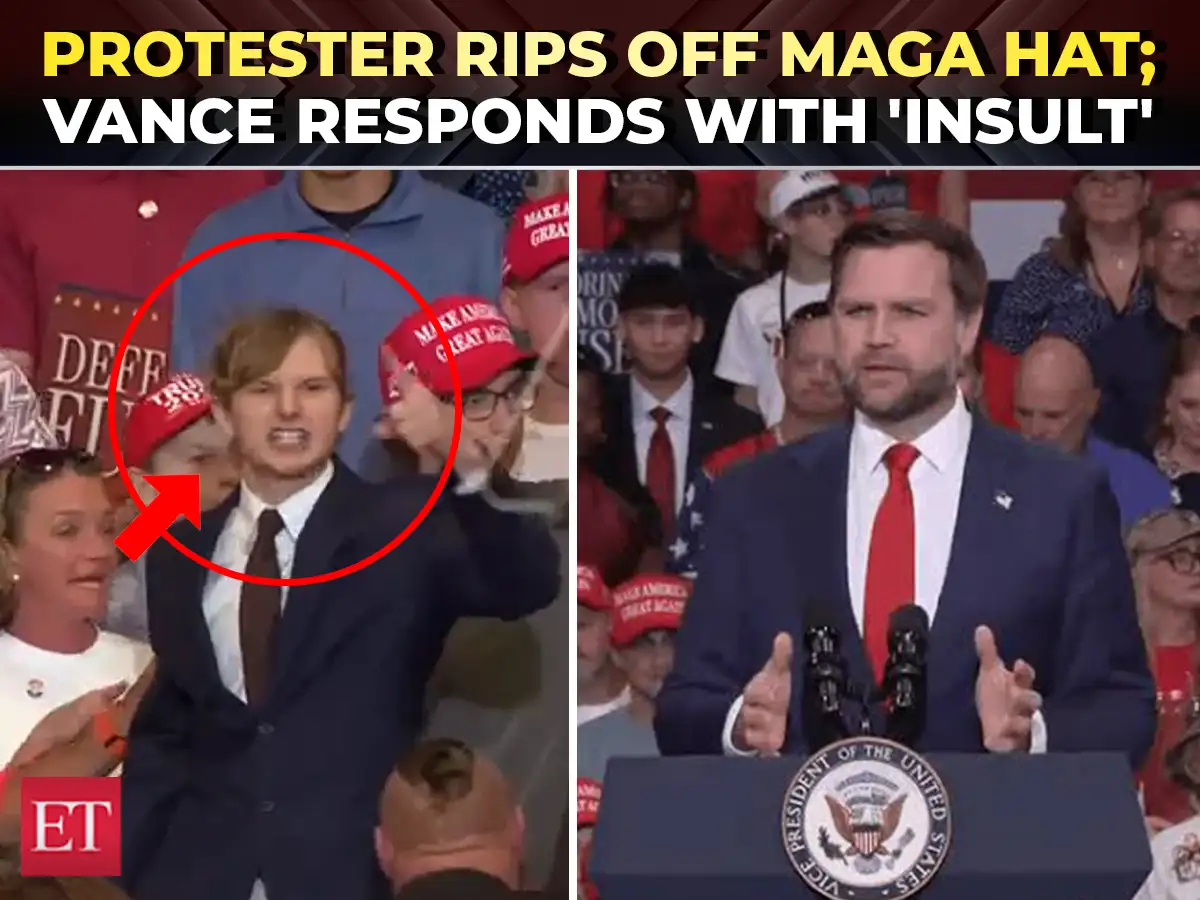 'You don’t wash your hair, do you?': JD Vance mocks protester who threw off MAGA hat at Ohio rally 