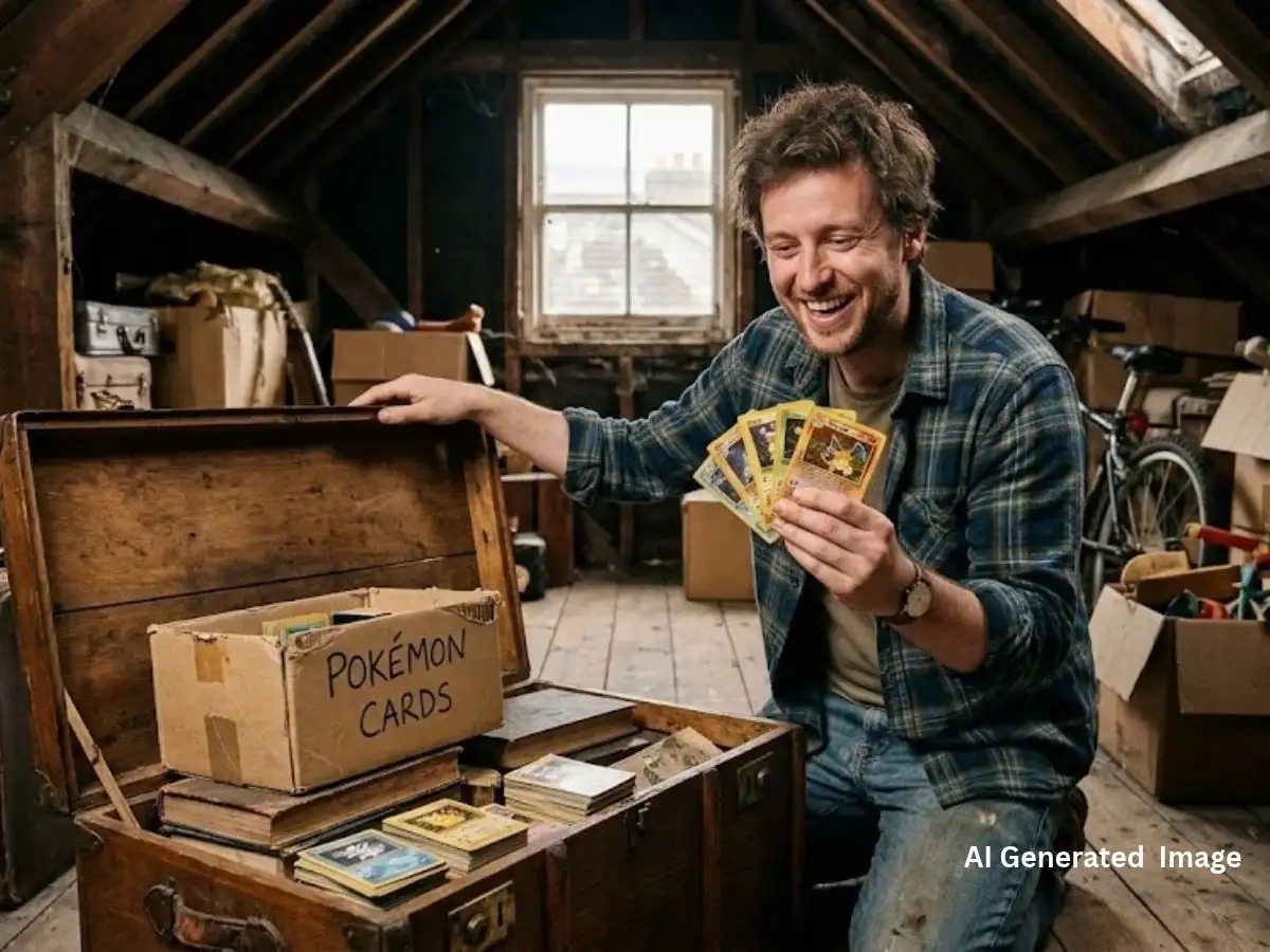 UK man becomes millionaire after discovering rare Pokemon card collection in his attic worth nearly Rs 19 crore 