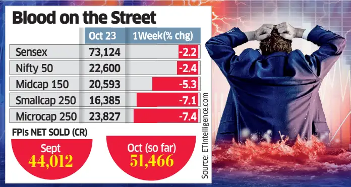 Small and midcap indices post worst weekly decline in two years