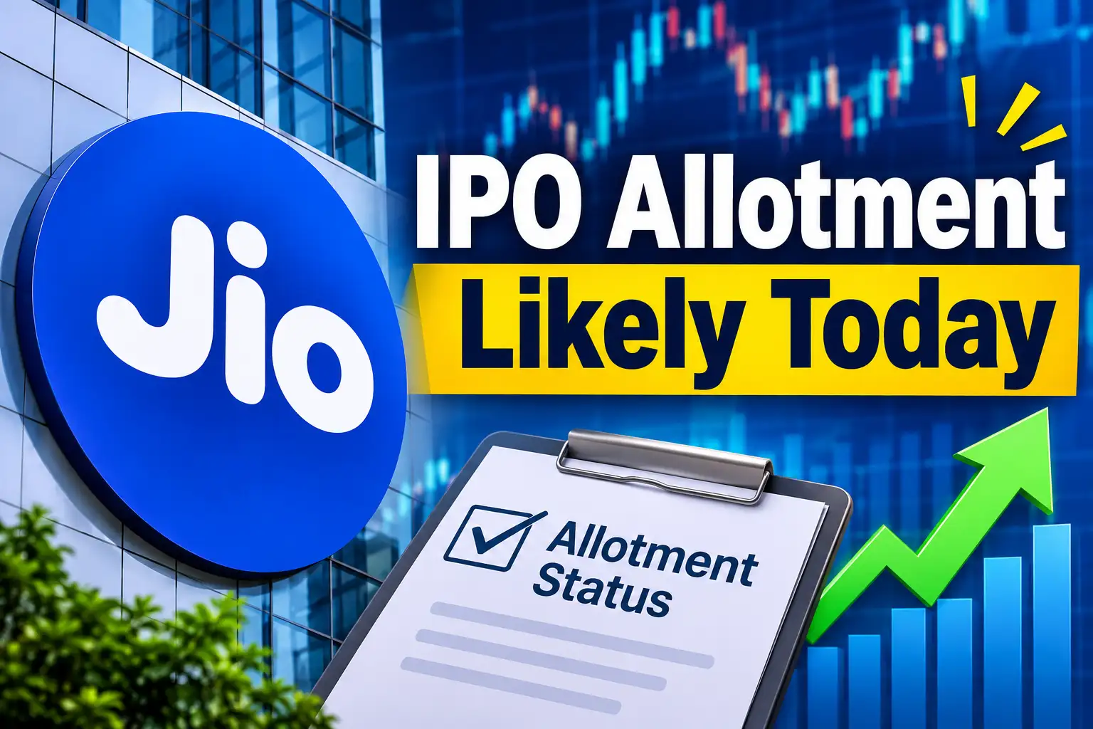 Jio IPO allotment likely today: GMP signals 22% listing gains — Here’s how to check status