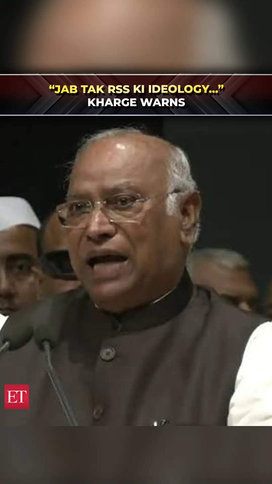 Jab Tak RSS ki ideology Khatam Nahi Hogi...", Kharge warns against 'RSS Ideology' 