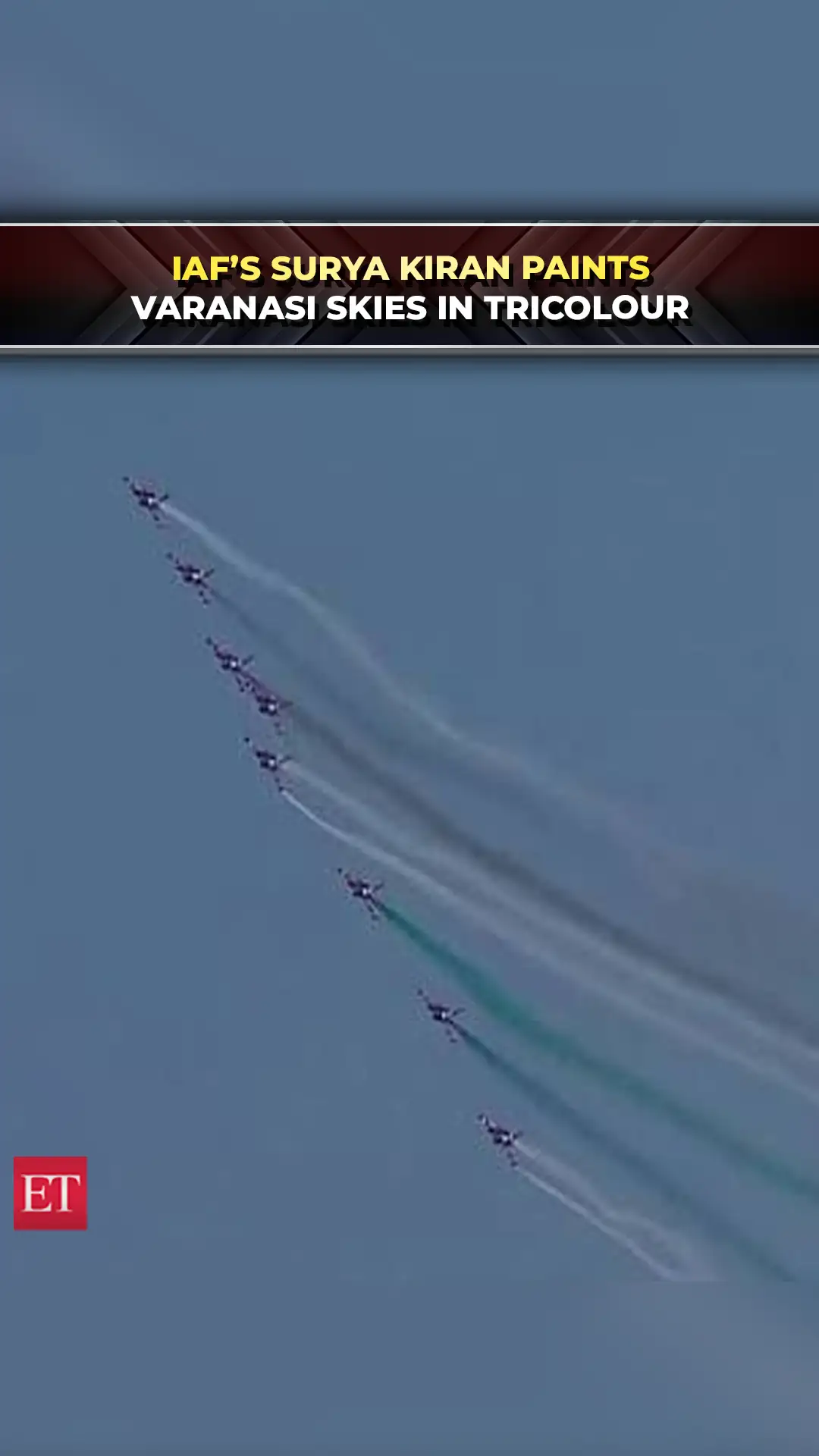 IAF’s Surya Kiran paints Varanasi skies tricolour at ‘Wings Over Ganges’ air show 