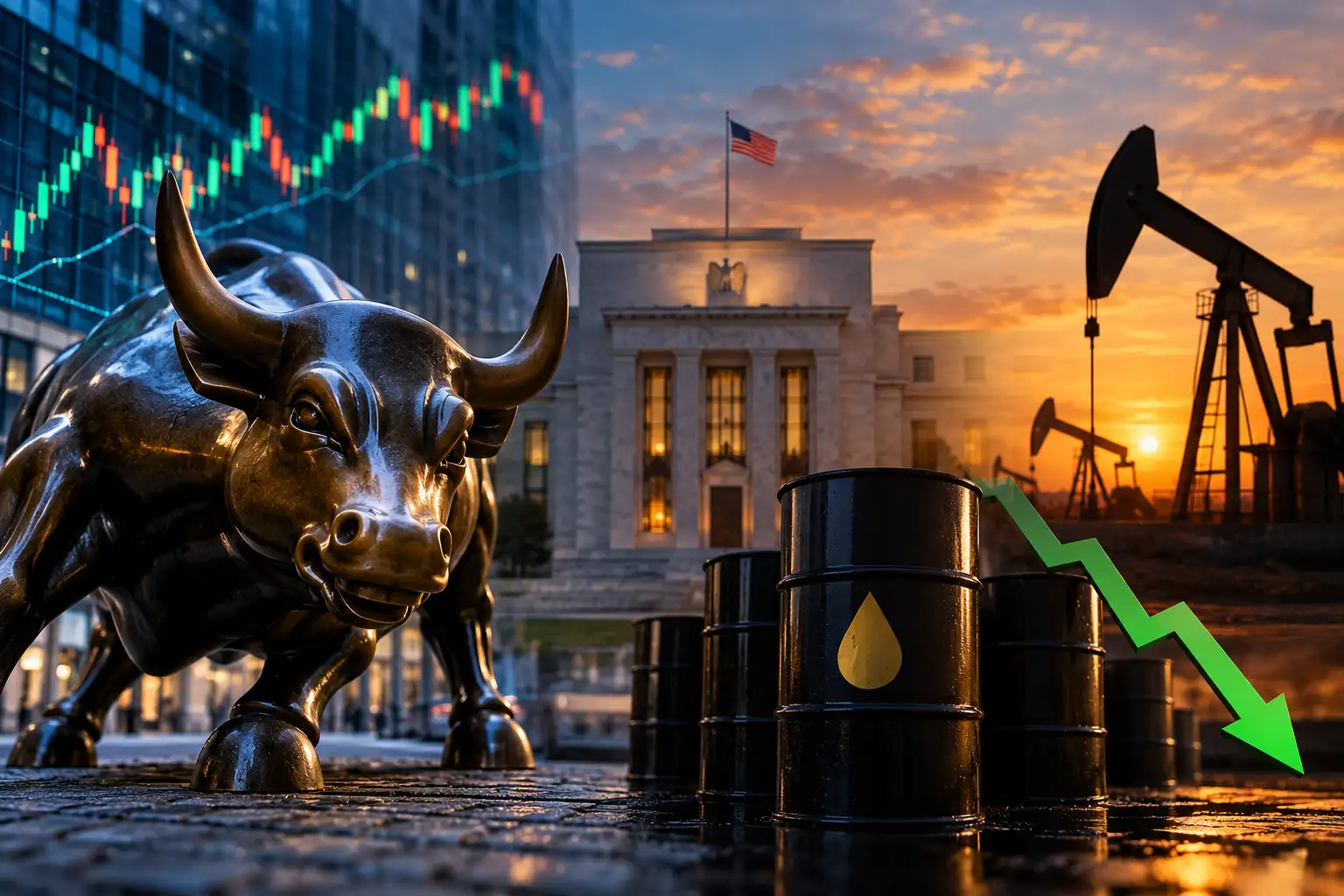 US Stock Market Live Updates: US stocks futures steady as oil retreats ahead of earnings, Fed decision