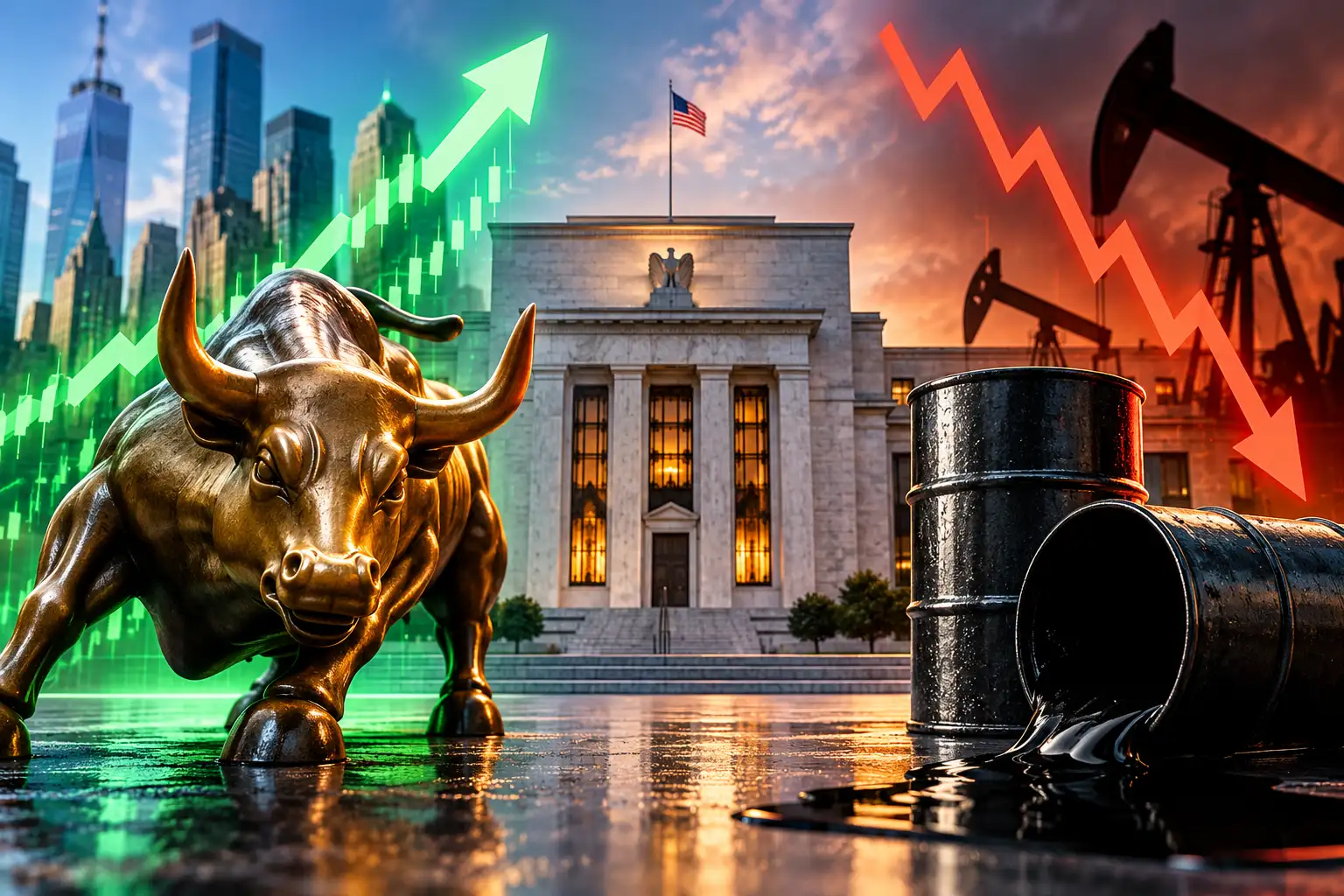 US Stock Market Live Updates: US stock futures rise as oil falls ahead of Fed decision