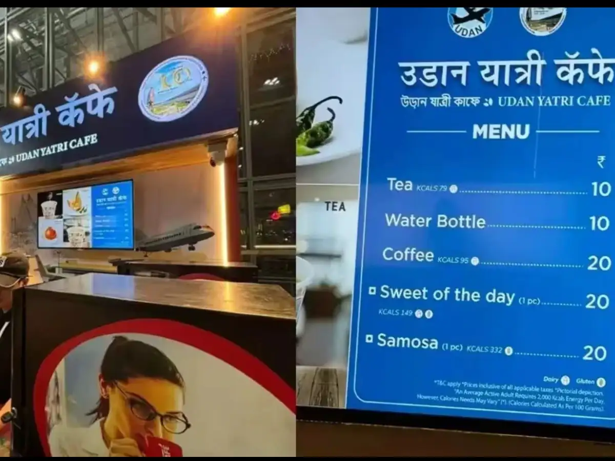 UDAN Yatri Café at Delhi’s IGI Airport: Tea at Rs 10, coffee at Rs 20, snacks at Rs 20 and what else is on the menu? 