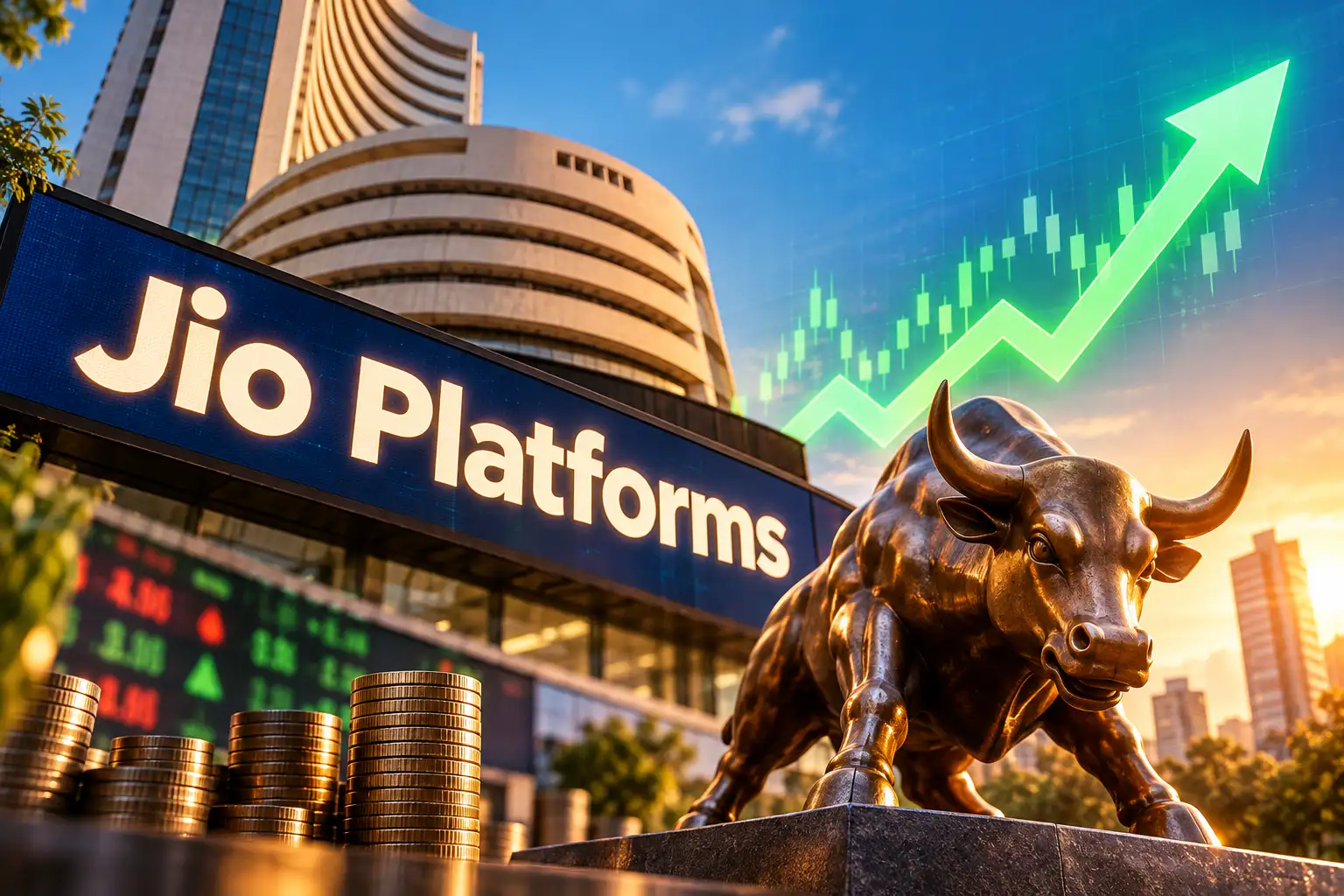 Jio Platforms delivers biggest listing gain among India’s 5 largest IPOs, jumps 21% on debut