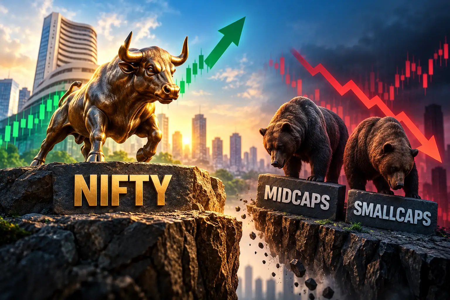 Nifty’s early comeback signal: Why largecaps are holding up as broader market slides
