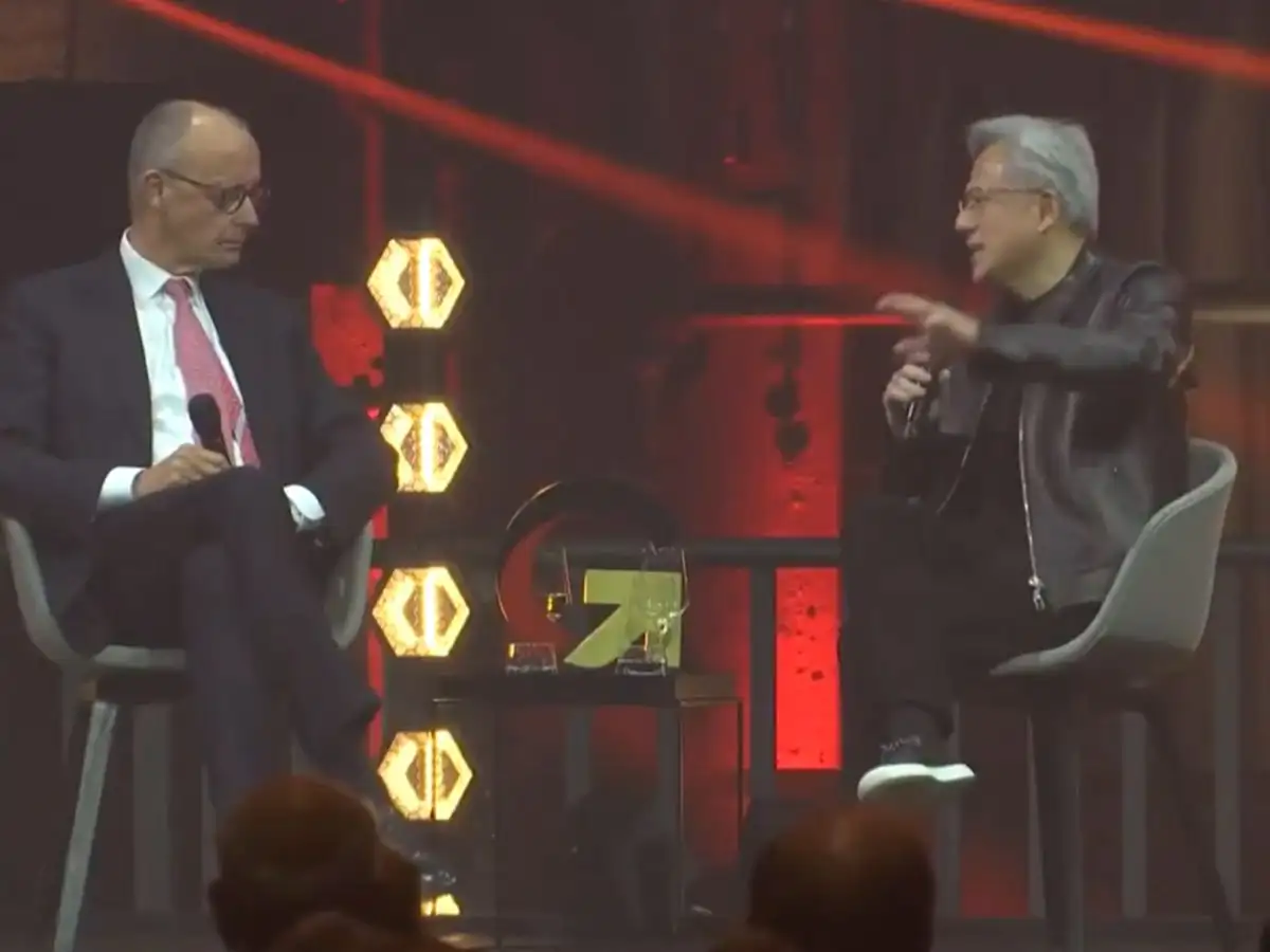 Jensen Huang lists three countries that may lead manufacturing and advanced technology, and neither US or India are in that list 