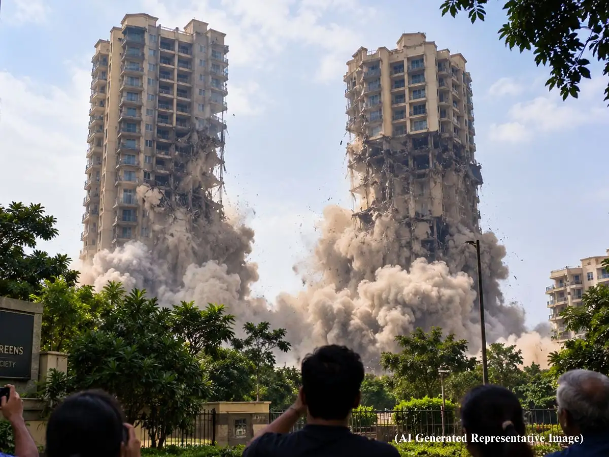 85 homebuyers purchase flats in Ghaziabad society, two towers illegally constructed on defence land face demolition, Allahabad HC orders builder to refund residents with 10% interest 