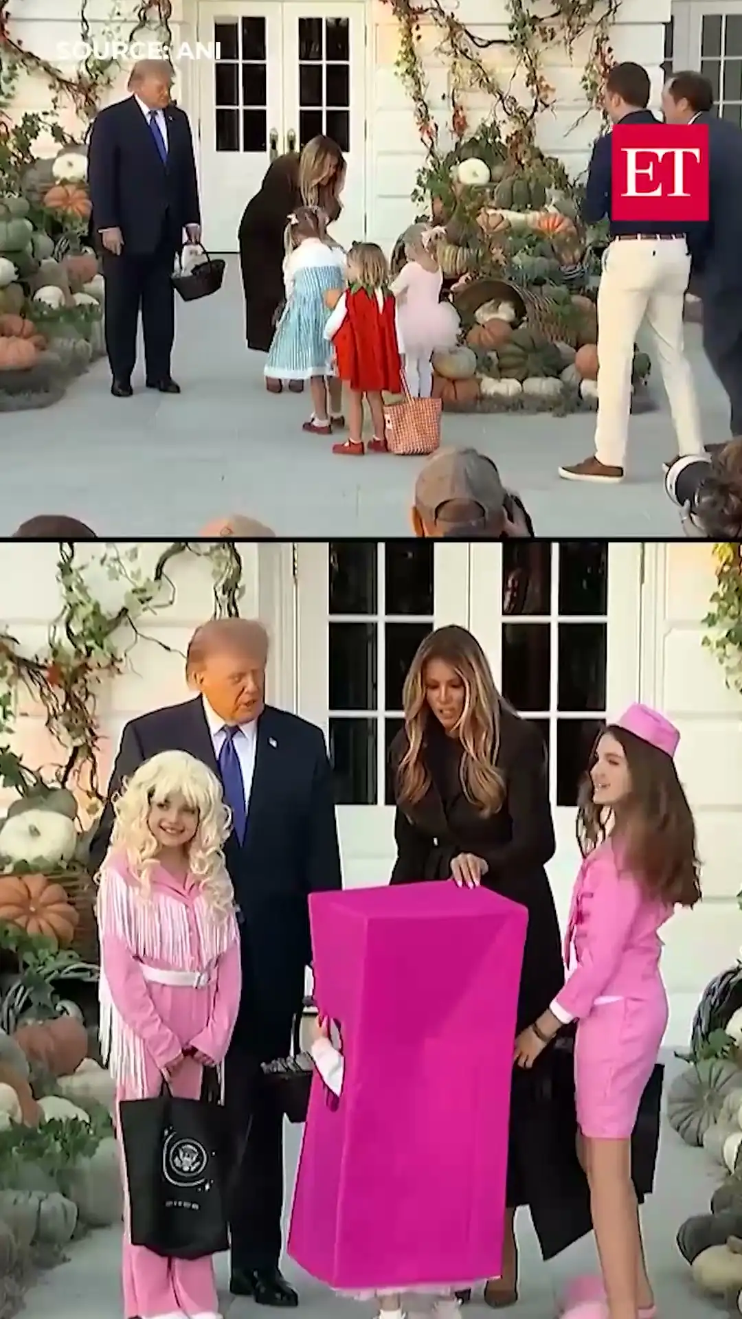 US President Trump, First Lady Melania host trick-or-treaters at White House Halloween event 