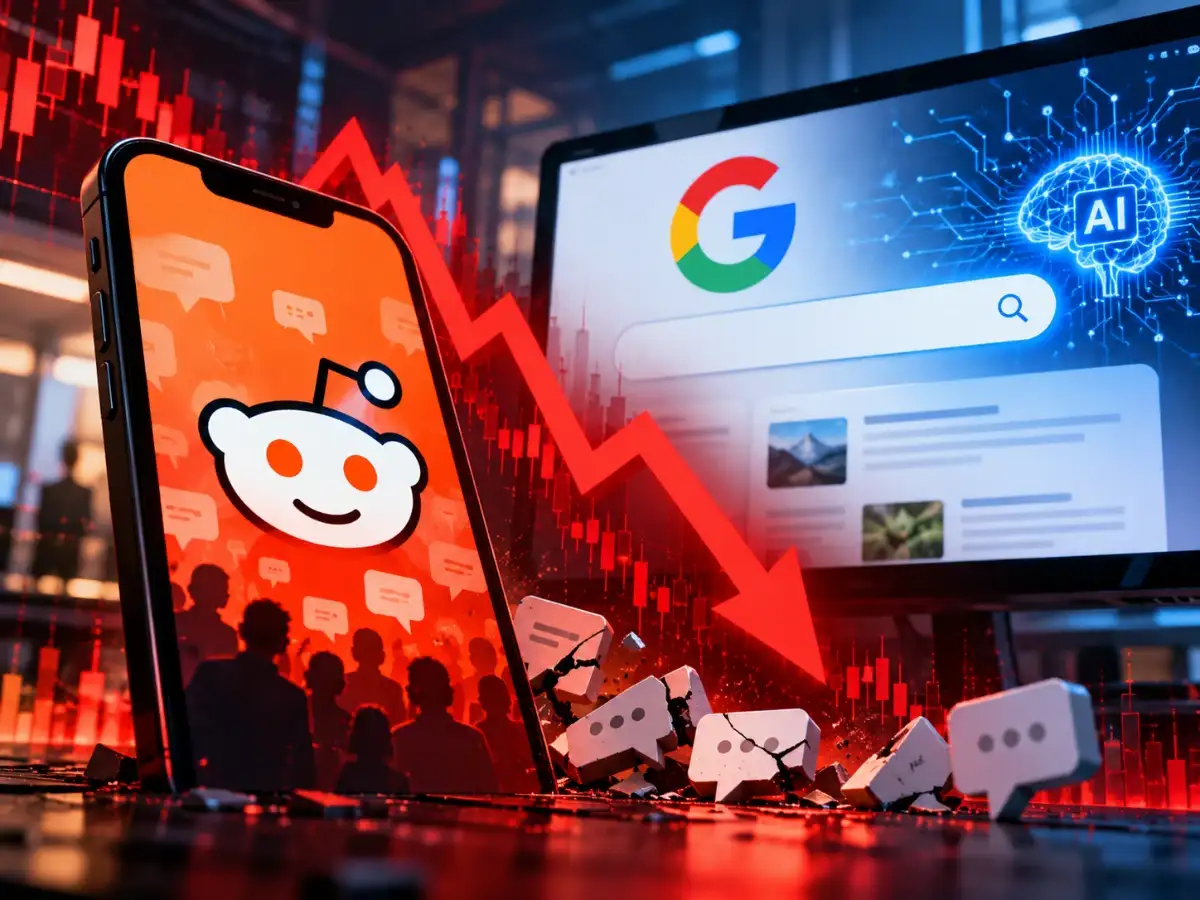Reddit stock plunges 30% as Google's AI search threatens traffic and user growth