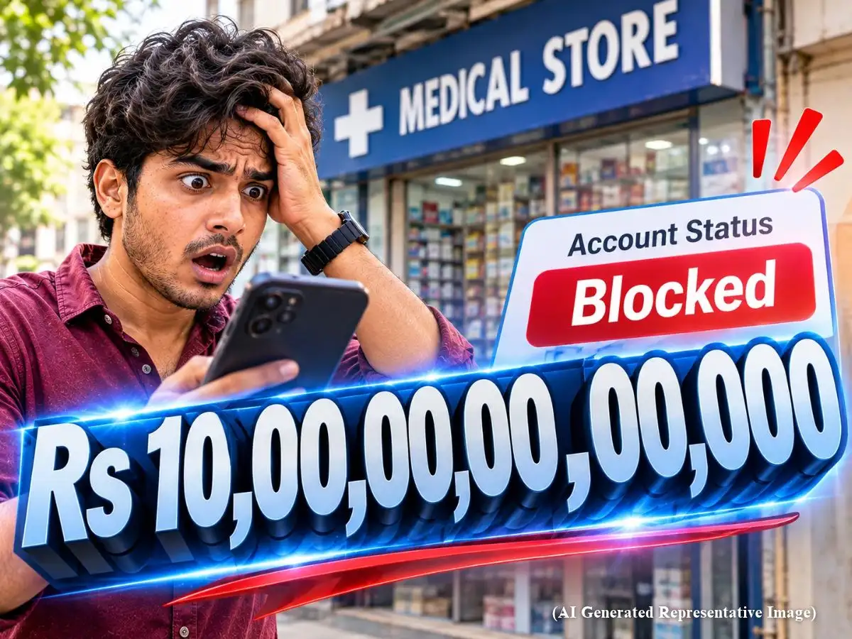 Rajasthan man opens bank app to check balance, finds Rs 10,00,00,00,00,000 lien on account where he had Rs 55,000; bank blocks his entire savings 