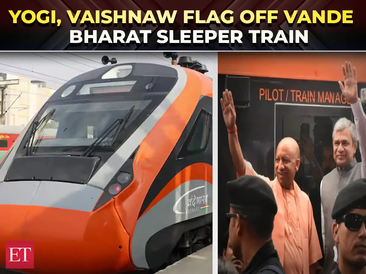 Varanasi-New Delhi Vande Bharat Sleeper flagged off by Yogi Adityanath, Ashwini Vaishnaw 