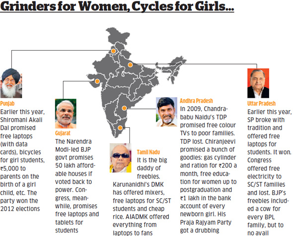 Spending In The Name Of Welfare A Look At Many Forms Of Freebie And Subsidy Politics The Economic Times