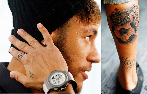 Footballer Neymar Shows Off His Body Art The Economic Times